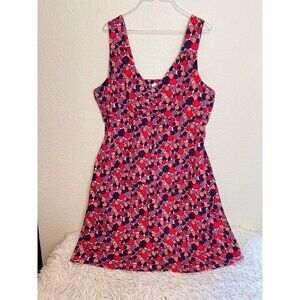 Boden Fit and Flare Dress Size 16 Polka dot pebble print Sleveless